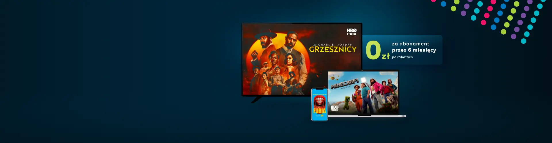 Filmy i gry na urządzeniach na niebieskim tle